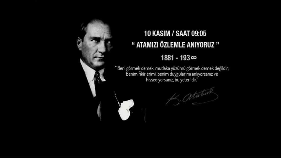 Okulumuzda 10 Kasım Atatürk'ü Anma Programı 